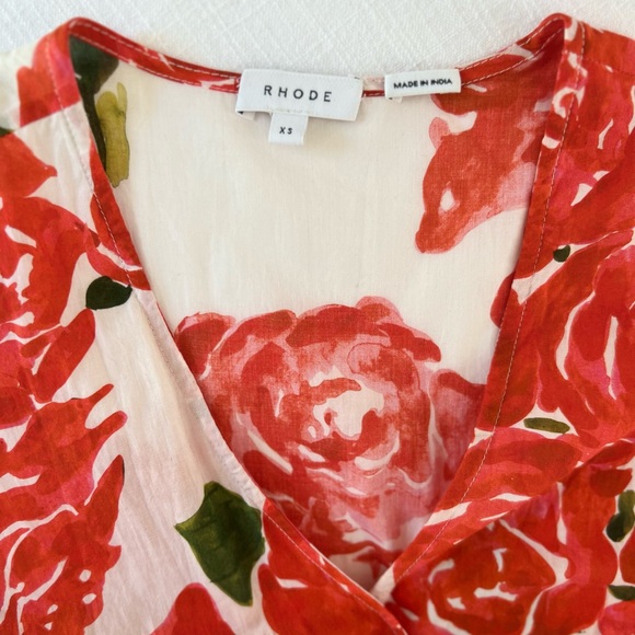 RHODE Resort Fiona Floral-print Rose Bouquet Dress - Picture 3 of 10